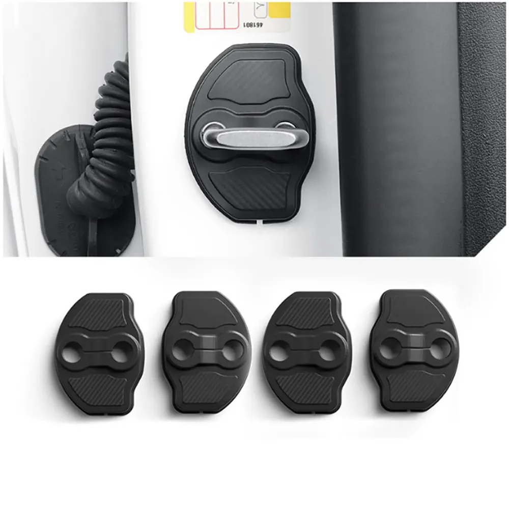 

For Tesla Model 3 Model Y 2016-2025 Accessories Door Lock Protector Cover Door Stopper Cover Latches Covers Interior Upgrade Pro