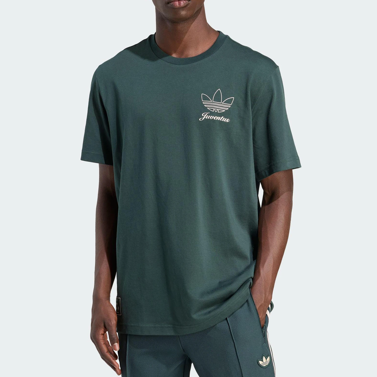 

Оригинальная летняя мужская футболка Adidas с круглым вырезом, минималистичная, классическая, повседневная, с коротким рукавом JM9466