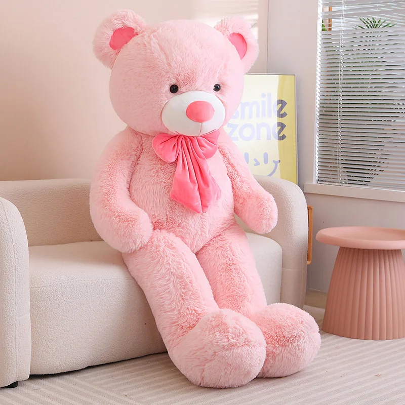 80/100cm Big Size Teddy Bear Plush Toy Stuffed Animals Dolls Kawaii Soft Pillow  Grilfriend Girl Birthday Valentines Day Gift