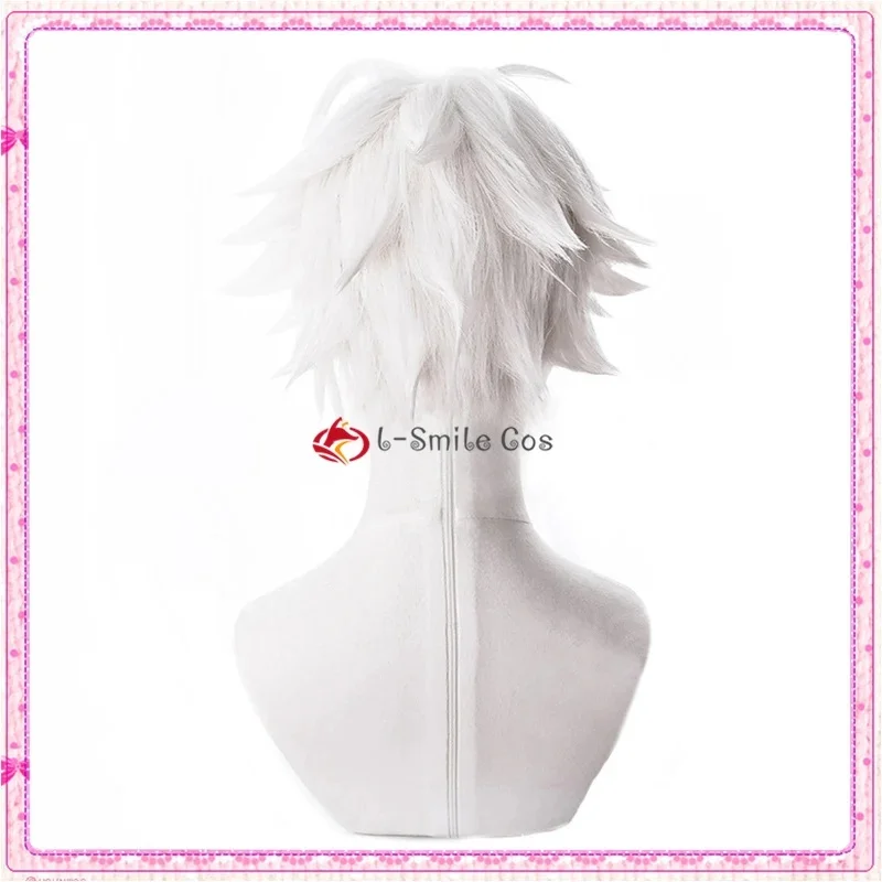 x;3,f6'b7\g,Aohitsugi Samatoki Wig DRB HypnosisMic Cosplay Anime Short White Hair Heat Resistant Wigs + Wig5;h7'b8\f,4/ view 4