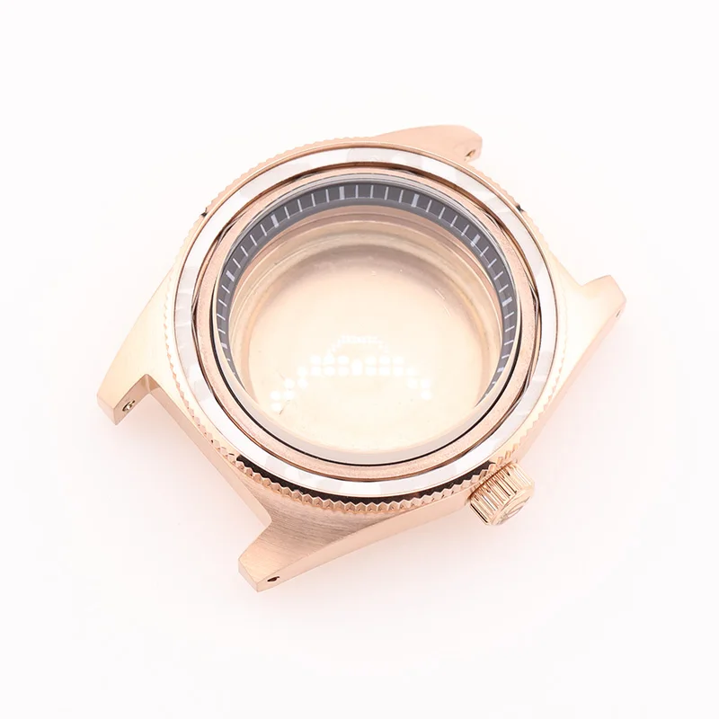 40mm 62Mas Men's Mechanical Stainless Steel Watch Case Mineral Glass Fit NH35 NH36 Automatic Movement  Mod Watch Parts