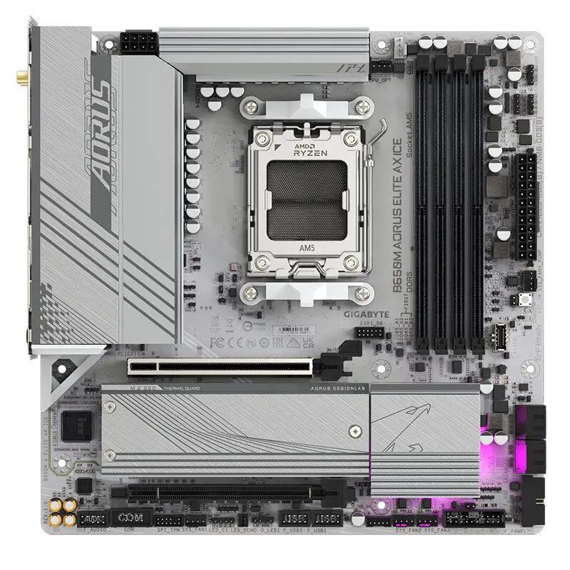 B650M AORI ELITE AX ICE placa principal DDR5 para AM5 7600X7800X3D