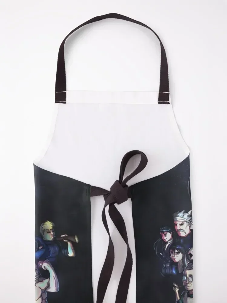 ملصق فيلم Fullmetal Alchemist (العنصر الذهبي) مريلة مطبخ رجل على الطراز الياباني لفتاة المئزر