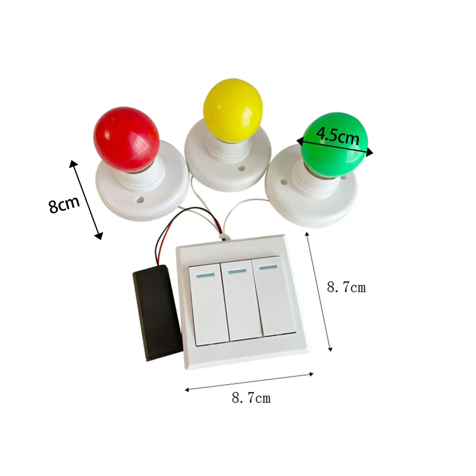 Sensory Busy Boards Acessórios, Lâmpadas Lâmpadas, Brinquedos Educativos, 3 Cores