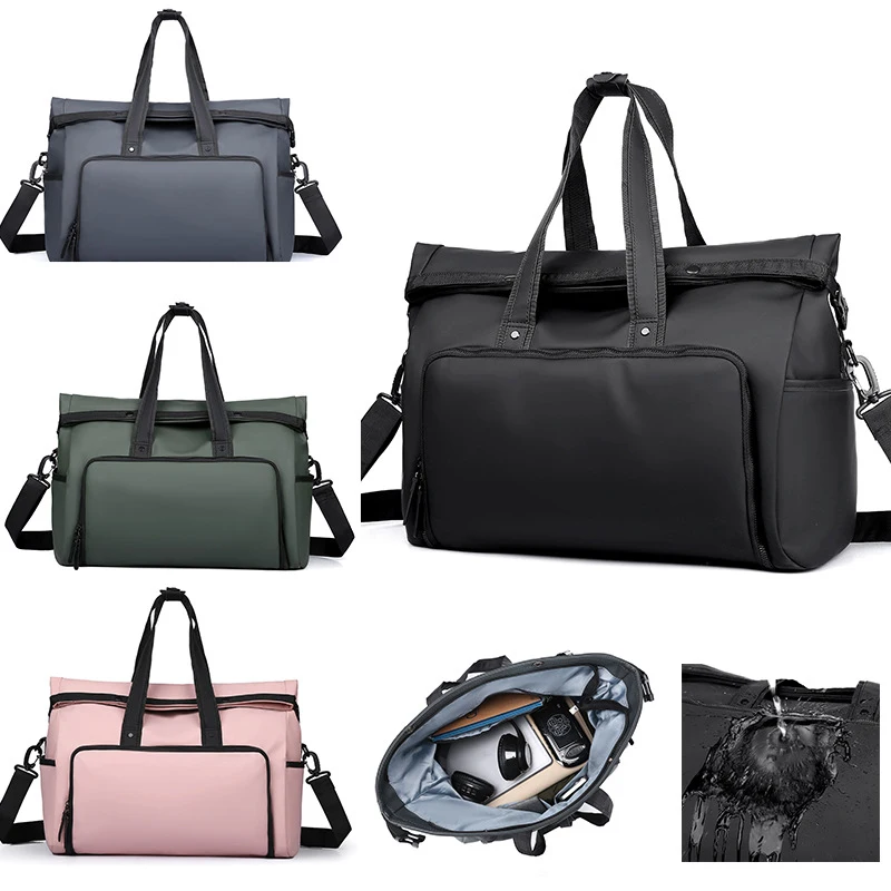 

Rolled Top Sport Fitness Duffel Backpack Dry Wet Gym Yoga Bag Outdoor Hiking Climbing Training Handbag Business Luggage Satchel
