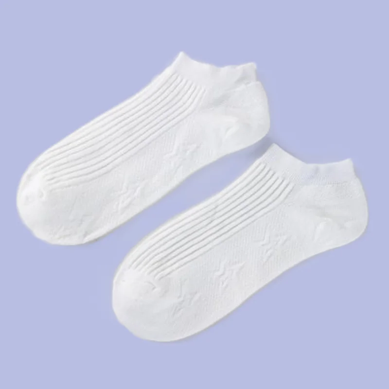 Chaussettes bateau respirantes pour hommes, absorbant la sueur, bouche peu profonde, chaussettes de rinçage, chaussettes simples rayées, quatre saisons, 5/10 paires, nouveau, 2024