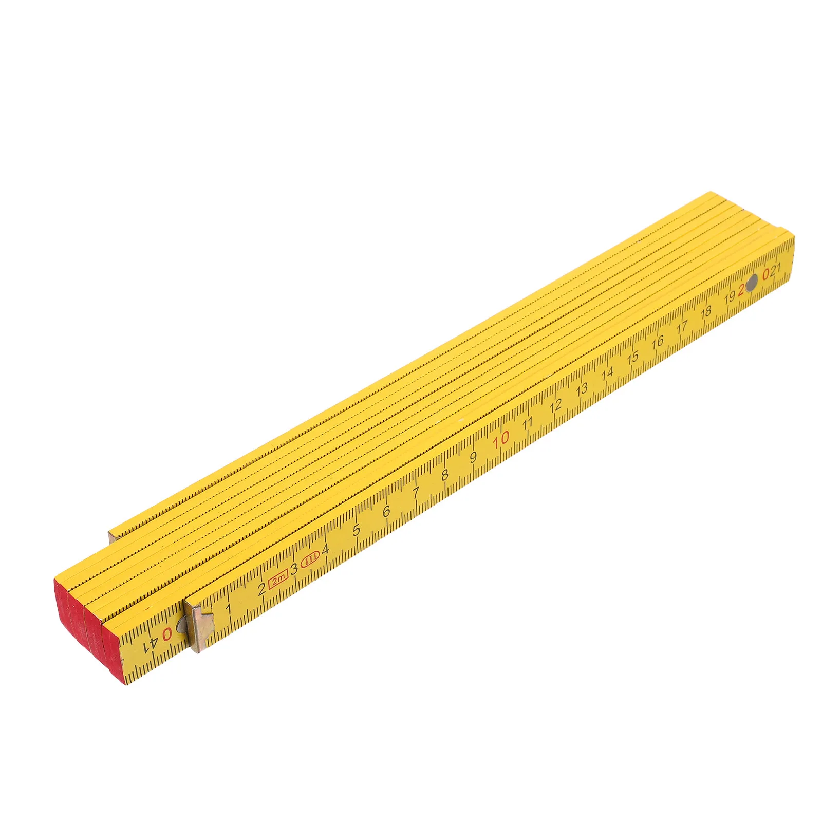 2 Meter Wooden Double Sided Folding Ruler Birch Precision Carpentry Measuring Tool for Woodworking Construction Classroom DIY