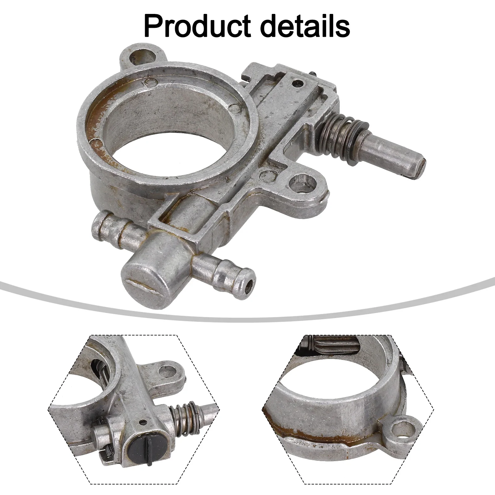 Chainsaw Oil Pump With Worm Drive Gear Kit/set For 2500 3800 Chainsaw Replace Spare Parts 25CC/38CC Garden Tool