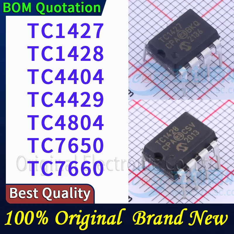 

TC1427 TC1428 TC4404 TC4429 TC4804 TC7650 TC7660 В наличии Оригинальные высококачественные товары