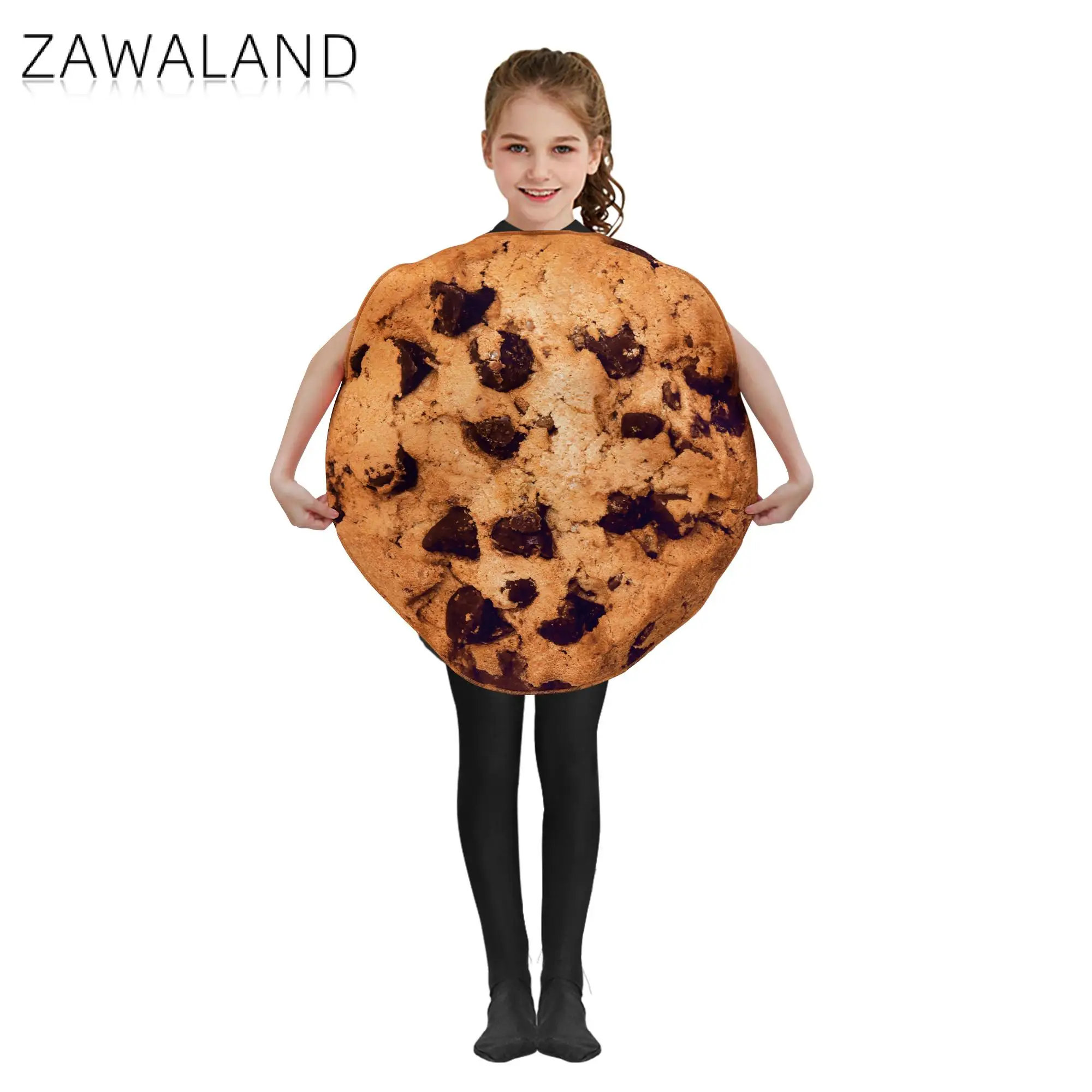 Zawaland Cookie Cosplay Costume adulto Kid Halloween Suit Fancy Food Party Clothes carnevale travestimento indossare abiti da festa Unisex