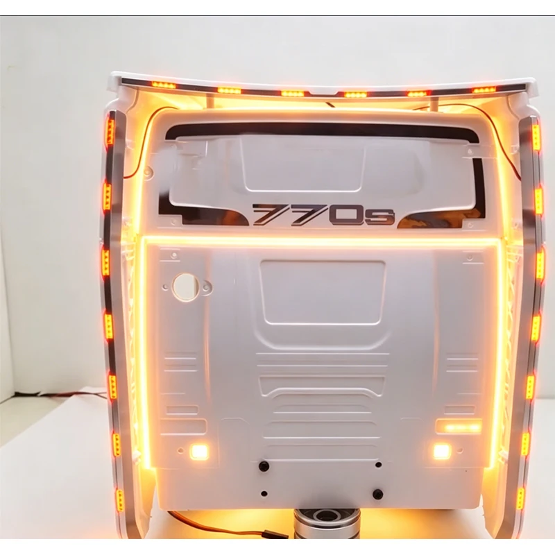 Luces Laterales de Simulación RC 1/14 con Lámpara Roja para Camión Volquete Tamiya, para Camiones Scania 770S, MAN, VOLVO, Tripper, Piezas DIY