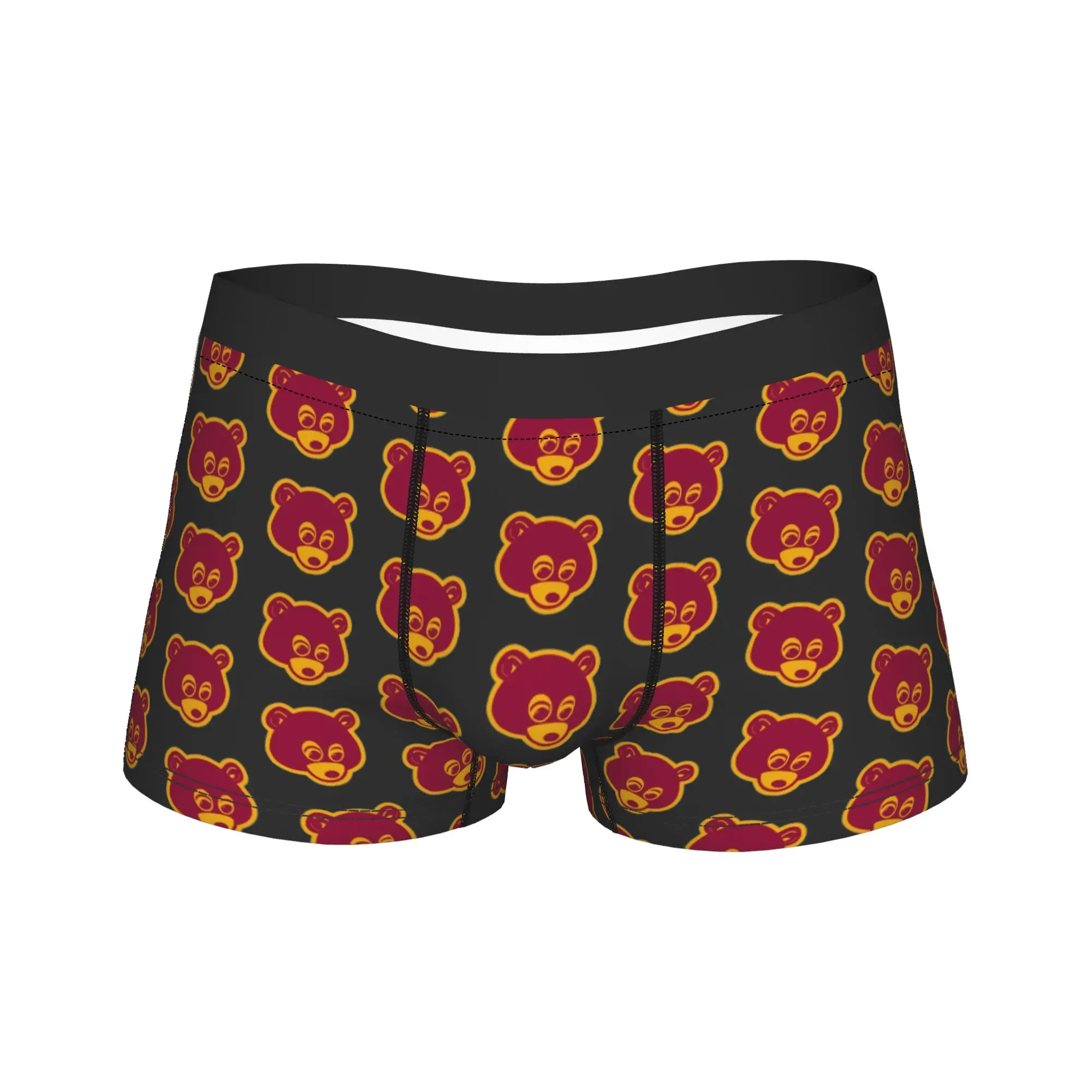 Kanye West---pablo bear Underwear  Breathable Panties Printing Shorts Briefs For Men Pouch Large Size Boxershorts