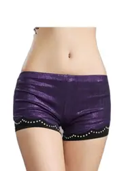 1pcs/lot woman belly dancing shorts lady solid dancing shorts with rhinestone