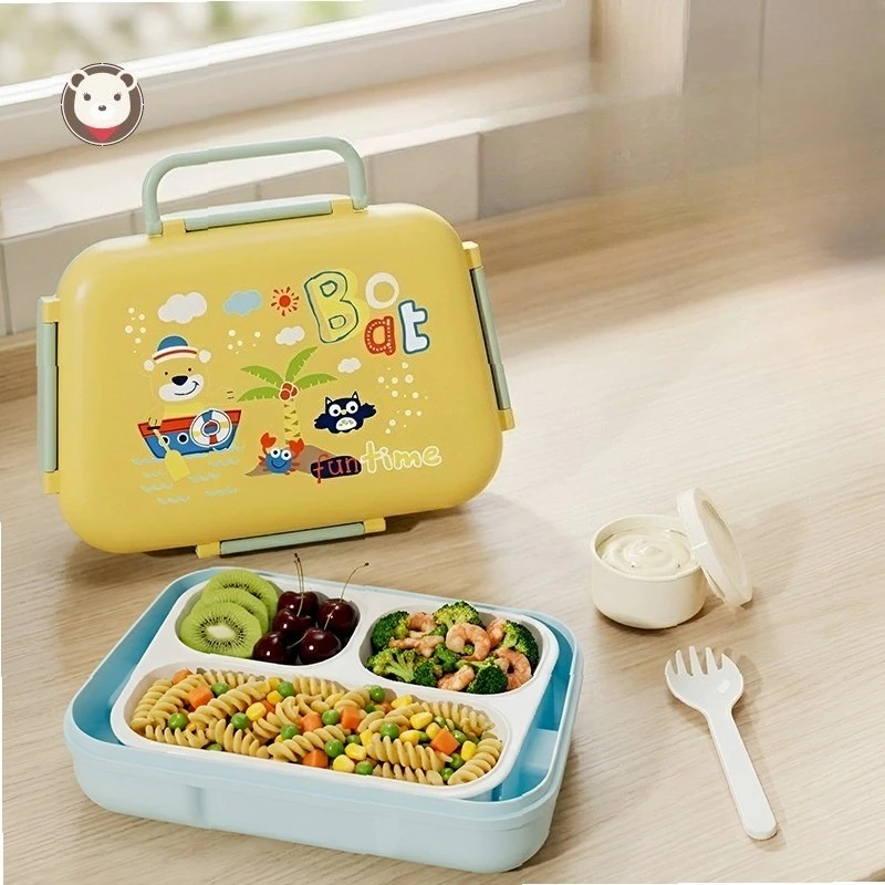 BPA-Free Food Grade Microwave Safe Lunch Box with Utensils,Portable BentoBox for Student office staff Adults Meal Prep,Leakproof