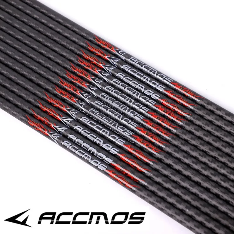 12pc 3K Pure Carbon Arrow Tubes Spine 200 250 300 350 400 500 Carbon Arrow Shafts For Archery Hunting Shooting