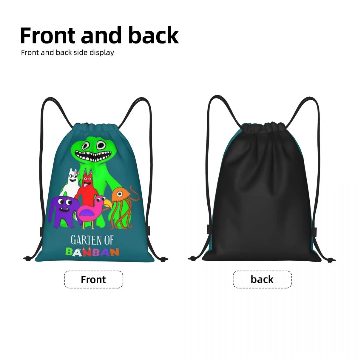 Custom Rainbows Friend Drawstring Bags Women Men Lightweight Garten Of Banban Play Game Sports Gym Storage Backpack