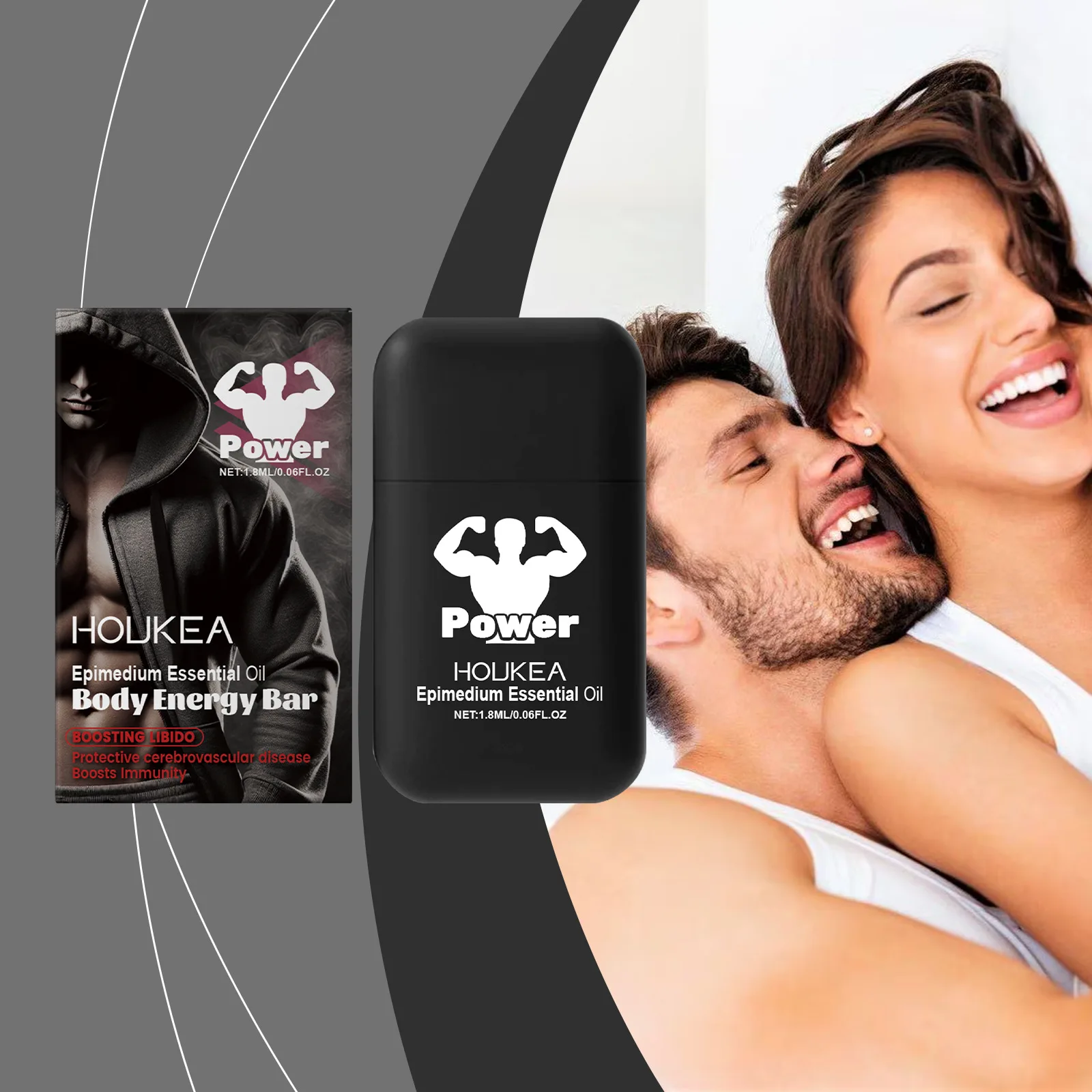 Men Energy Enhancer Nasal Inhaler Promote Focus Fatigue Stress Relief Refreshing Artifact Enhancement Double Hole Energizing Bar
