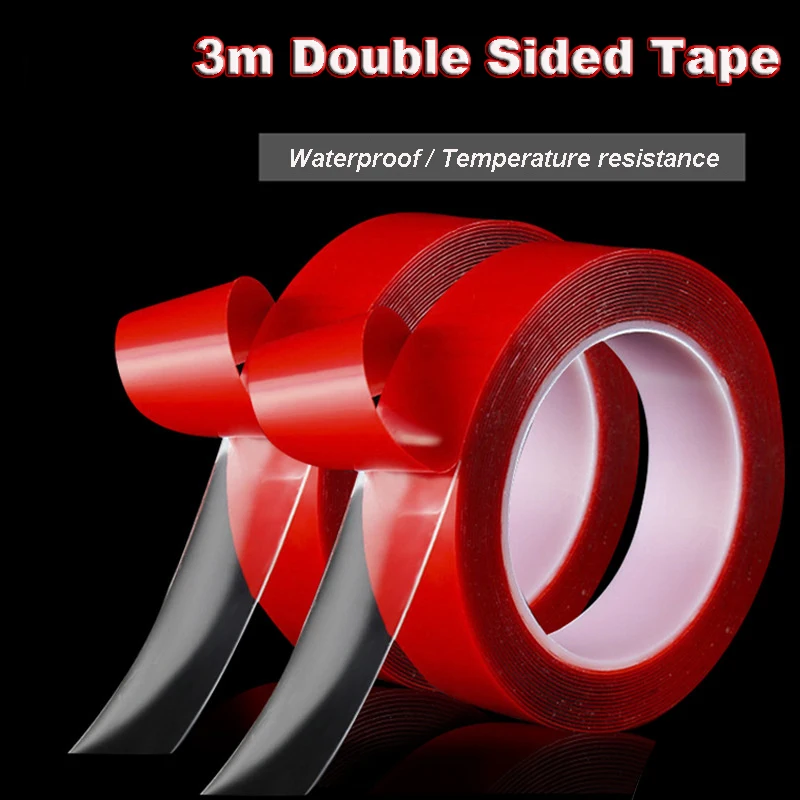 Reusable 3m Car Double Sided Adhesive Tape Super Strong Transparent Nano Tape High Strength Waterproof Sticker for Car No Traces