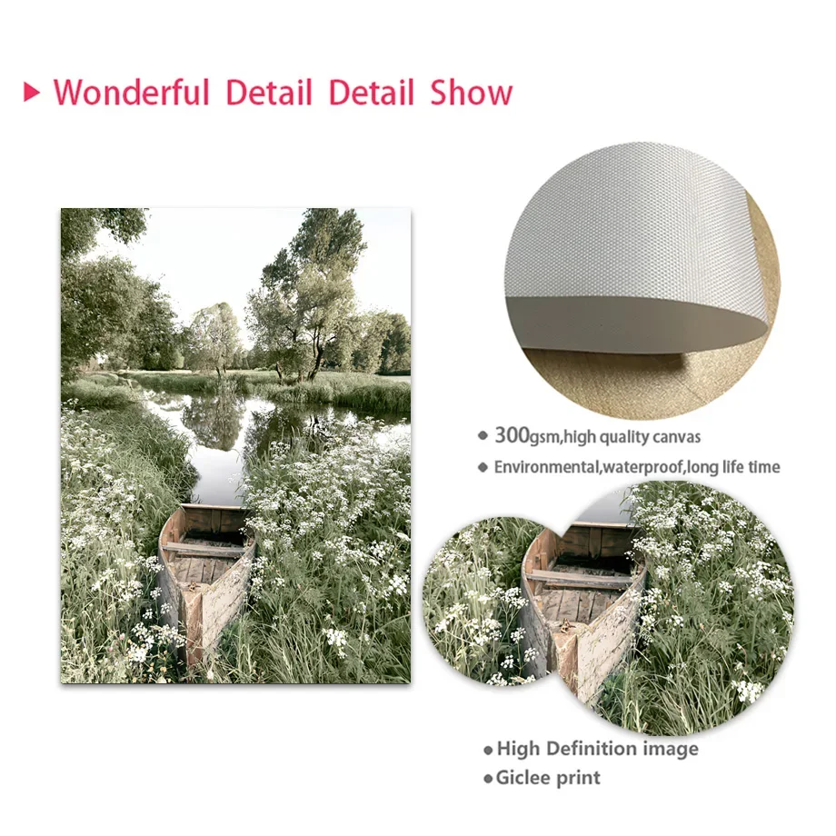 قماش جدار جبلي طبيعي ، بحيرة ديزي ، سكيب ضوء الشمس ، ملصقات ومطبوعات شمالية ، صور لديكور غرفة المعيشة #4