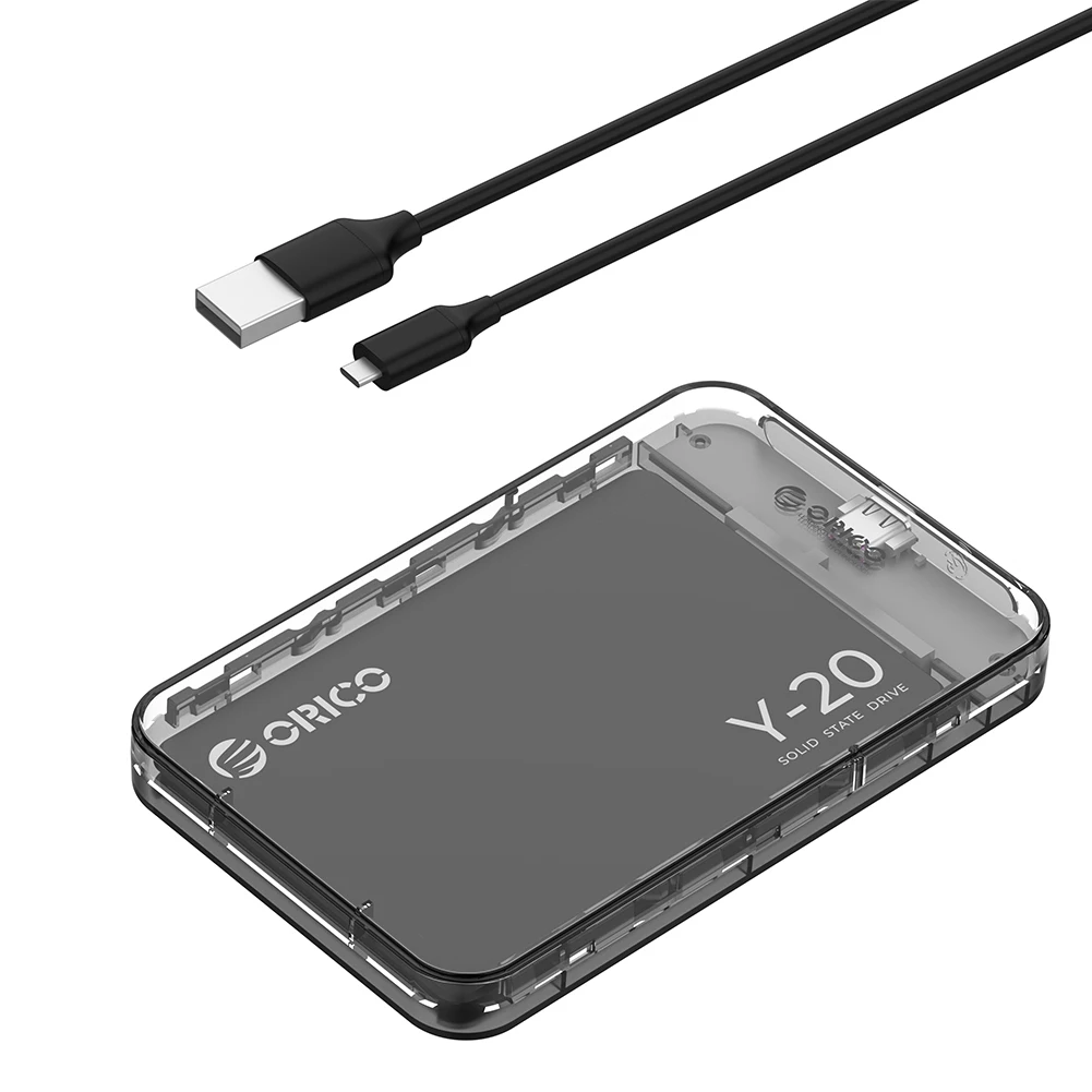 حافظة HDD خارجية للتخزين مقاس 2.5 بوصة تدعم UASP USB 3.1 Type-C SSD حافظة محرك الحالة الصلبة لـ 2.5 بوصة SATA HDD و SSD