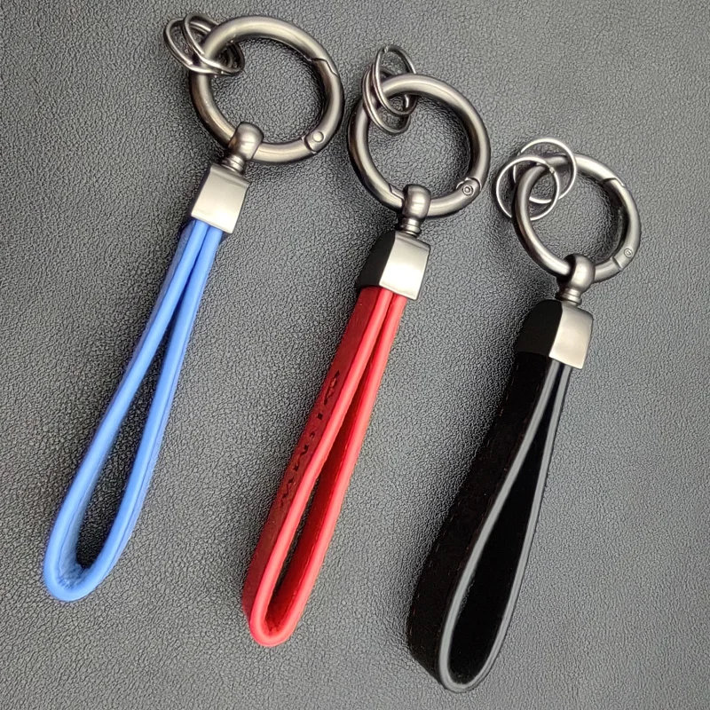 High Grade Suede Leather Keyring BMW Car Keychain For BMW E30 E39 E46 E36 E60 E90 E87 E91 E92 F10 F20 F30 F40 F15 F16 Accessorie