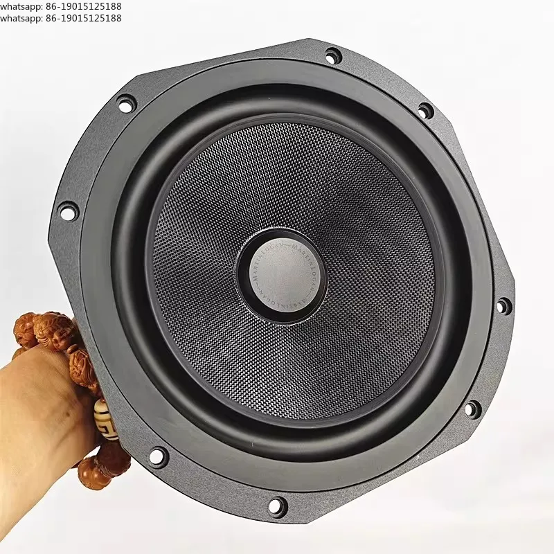 1PCS 8-inch cast aluminum frame full screen speaker 4 ohms 30 watt anti U rubber edge HIFI speaker