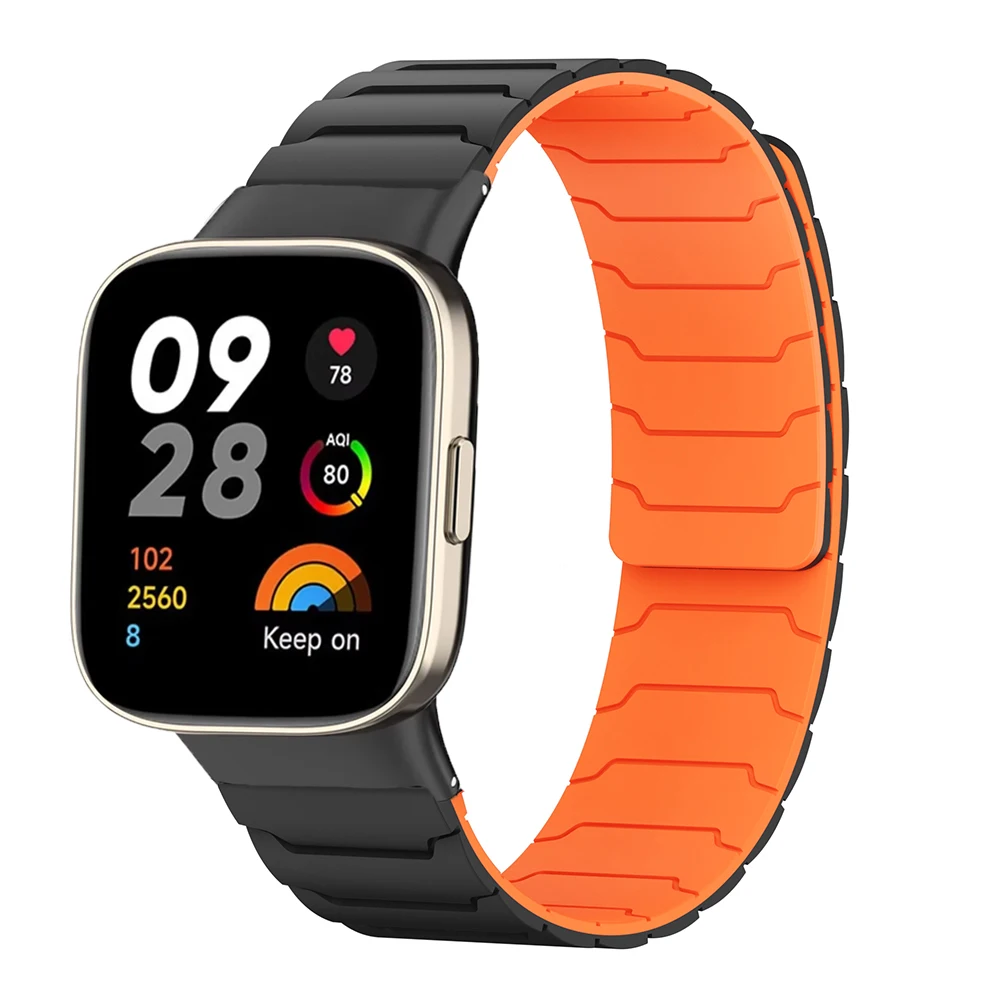 Redmi Watch 3 용 마그네틱 루프 스트랩 Xiaomi Redmi Watch 3 용 Correa 실리콘 스포츠 시계 밴드 Smartwatch 액세서리 팔찌
