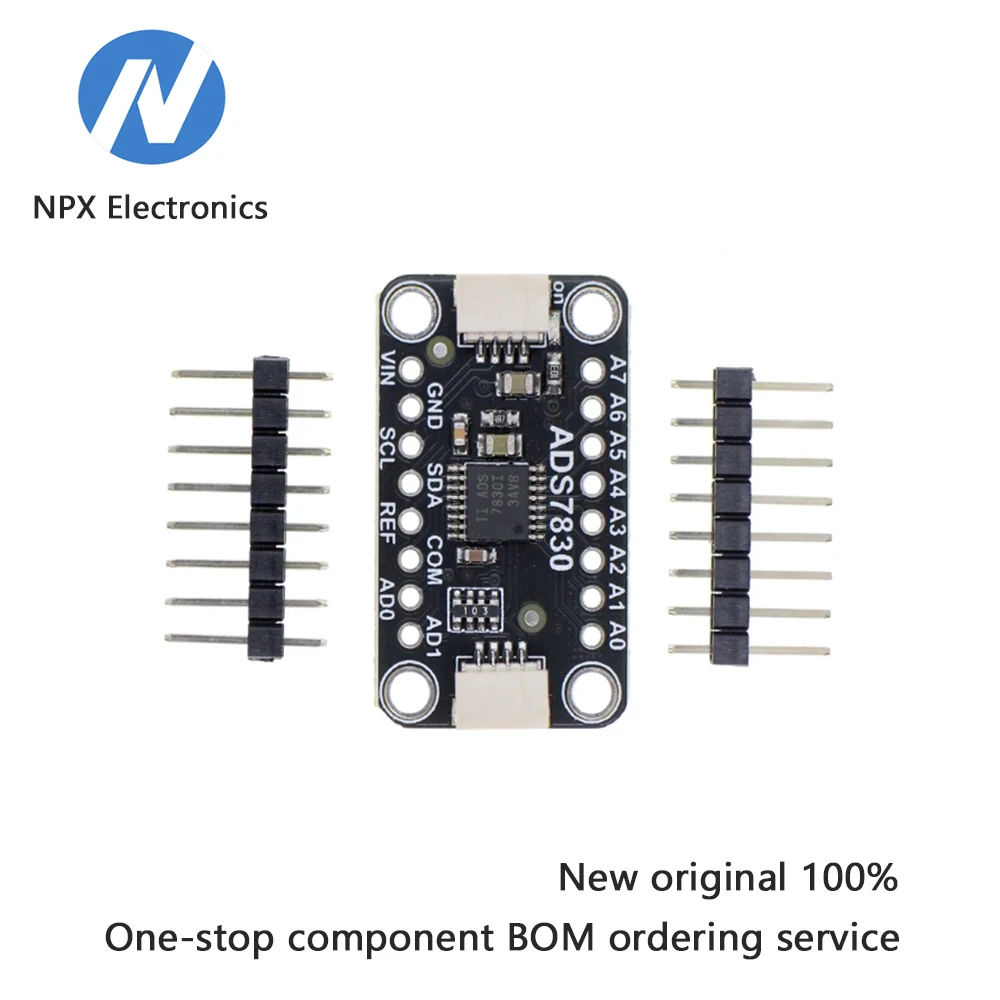 ADS7830 وحدة تحويل تناظرية إلى رقمية 8 بت ADC متوافقة مع STEMMA QT Qwiic