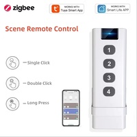 TUYA ZigBee smart house Wireless 4 Gang Remote Scene Switch Portable Tuya Zigbee Hub Required No limit to Control Devices