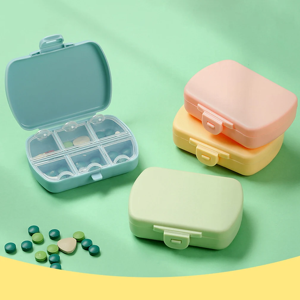 Medicine Storage Box Organizer Container For Travel Pill Box With Seal Ring Small Box For Tablets Wheat Straw Container Medicine