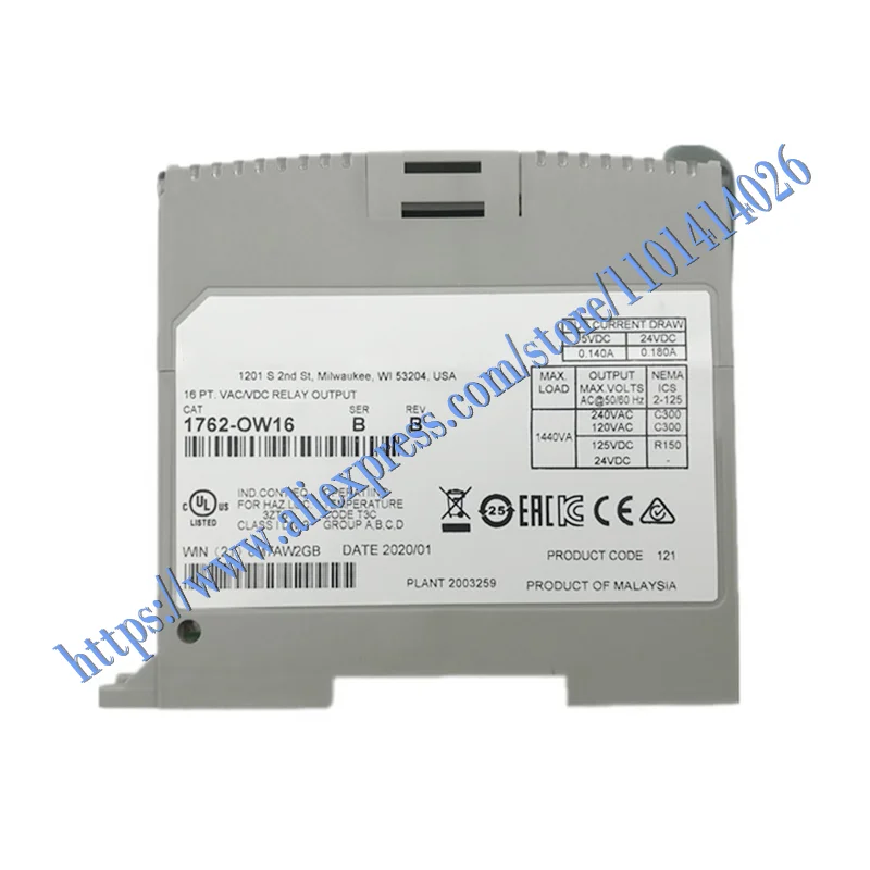 توصيل سريع أصلي جديد 1762-OW16 ضمان لمدة سنة واحدة، شحن سريع