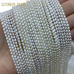 Wholesale AA / AAA Good Quality 100% Natural Freshwater Pearl Rice Button Baroque Beads For Jewelry Making DIY Bracelet  3-11MM