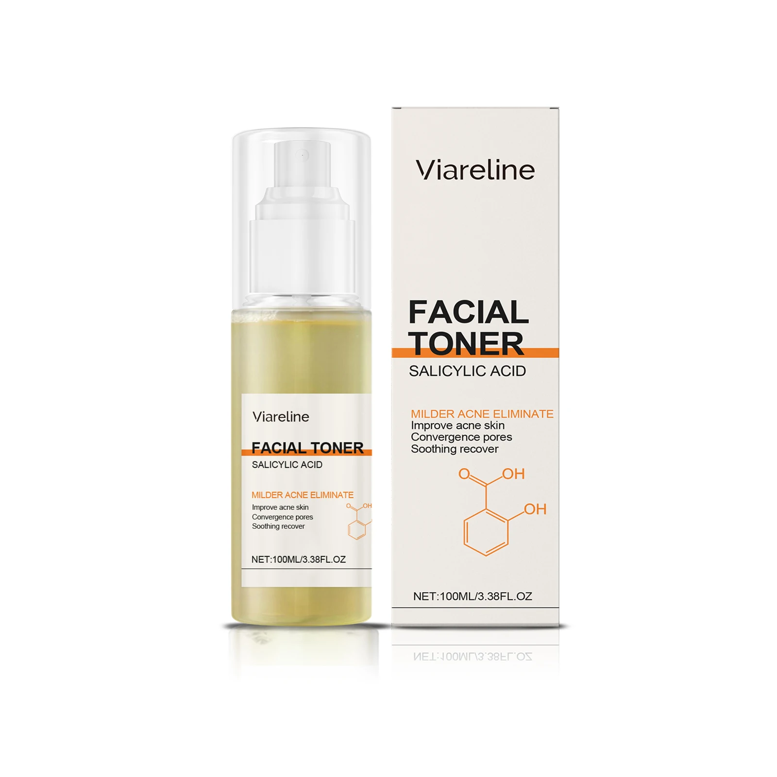Tónico facial de ácido salicílico: tóner para el tratamiento del acné para pieles grasas y problemáticas