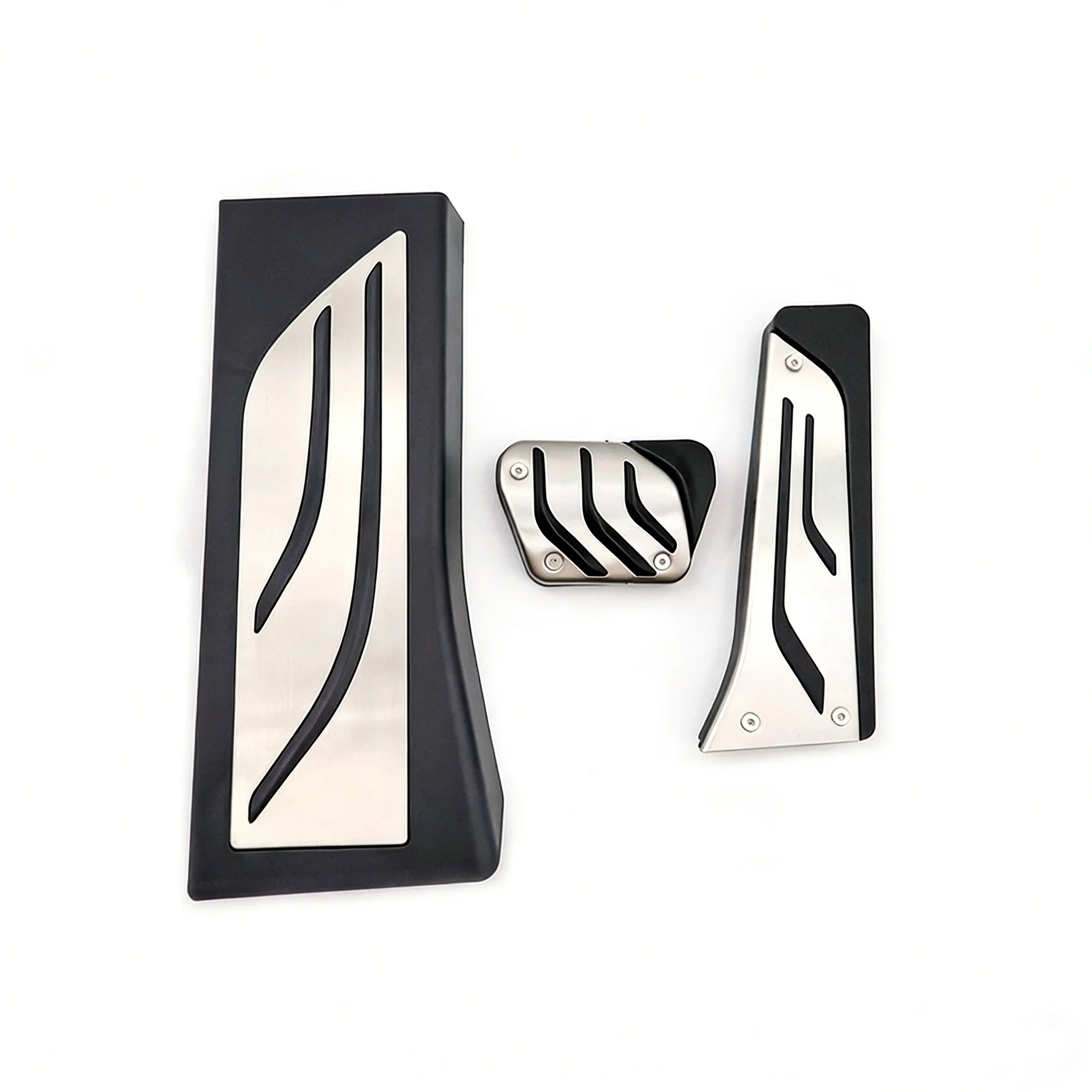 

Stainless Steel Pedal Covers for 2019-2020 BMW X5 | Anti-Slip Accelerator, Brake & Rest Pedal Pads | No-Drill Replacement Set