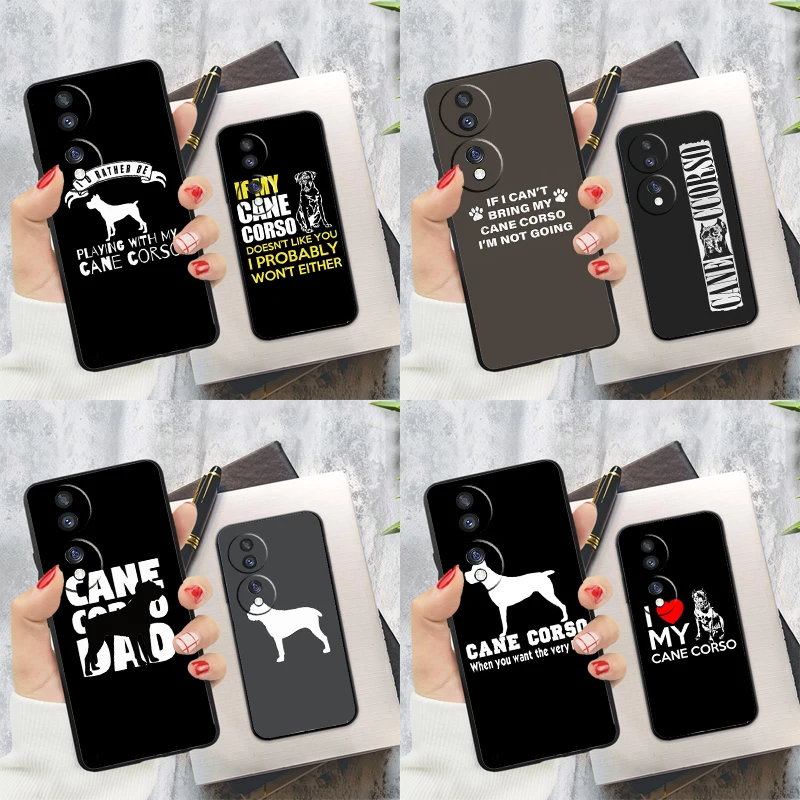 

Чехол Cane Corso Mastiff Quotes для Honor 200 Pro X9c X9a X8a X7a X6a X7 X8 X9 X8b X9b 50 70 90 Magic 6 5 Lite Cover