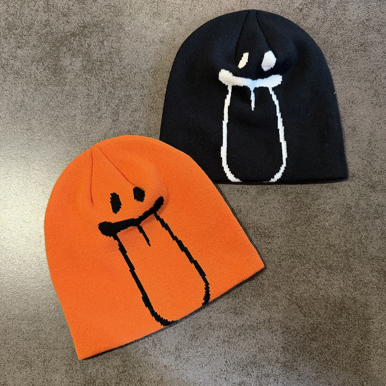 High Quality Cartoon Graphic Print Winter Skullcap Keep Warm Casual Hat Outdoor Beanie Unisex