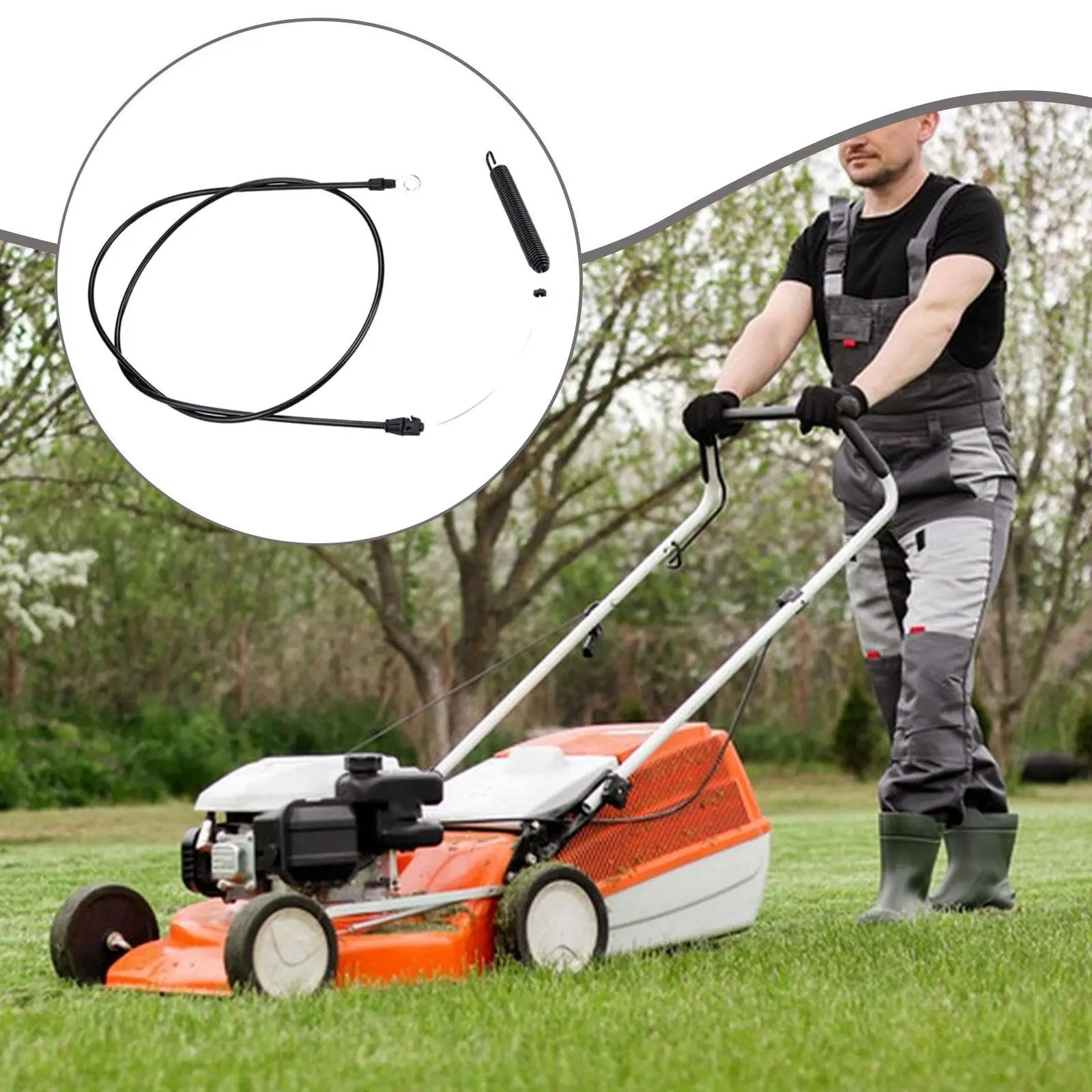 Deck Engagement Koppelingskabel, 532435111 Kabelkoppeling Zwart, Accessoire Repareren Goede Prestaties, Stevig Professioneel