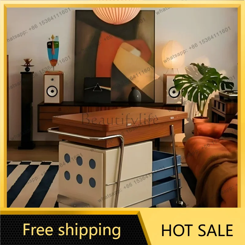 XX. Foldable side table, tea table, small apartment, lift-up sofa side cabinet