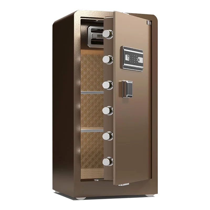 

Sales Quality Electronic Deposit Fireproof Metal Safe, 1m Electronic Password and Fingerprint Lock Version Honor Black