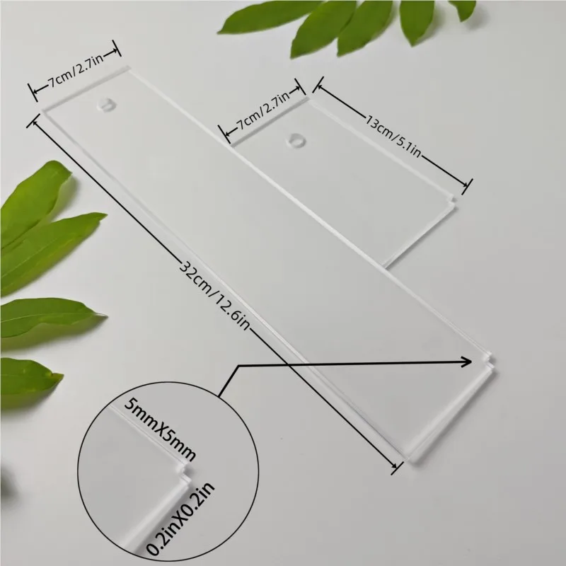 Durable Acrylic Ski Scraper, Long & Short Options, Precision Edge, Essential Tool for Skiers & Snowboarders