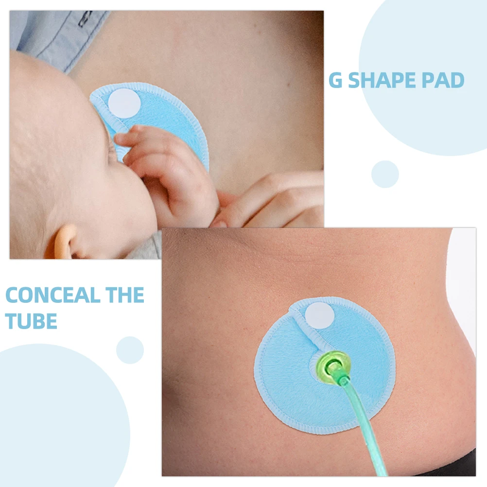 

24pcs Feeding Support Cotton Pads Super Soft Bamboo Fiber Reusable G Pads for Babies Breastfeeding Tube Cushions Nursing