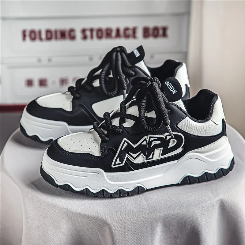 

Designer Fashion Men's Casual Shoes Outdoor Anti Slip Sport Shoes Breathable Board Shoes Comfortable Platform Walking Sneakers