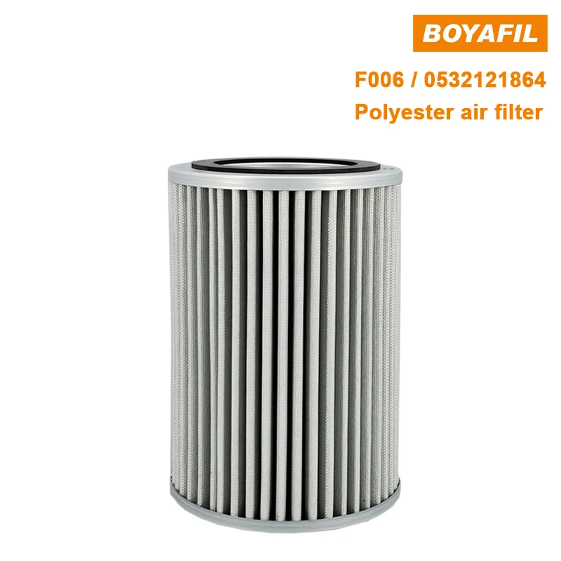 Boyafil Vacuum Pump Accessories Polyester Air Filter 0532121864 For Replacement RA155 Vacuum Pump F006 Exhaust Filter