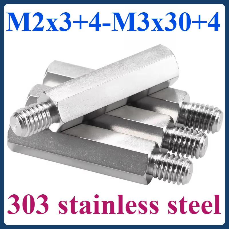 

M2x3+4——M3x30+4 303 stainless steel single-head hexagonal isolation column