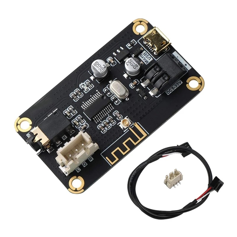 

Audio Stereo Bluetooth Receiver Module, Mp3 Bluetooth 4.2 DIY Decoder DC5V-35V Music Wireless Receive Module