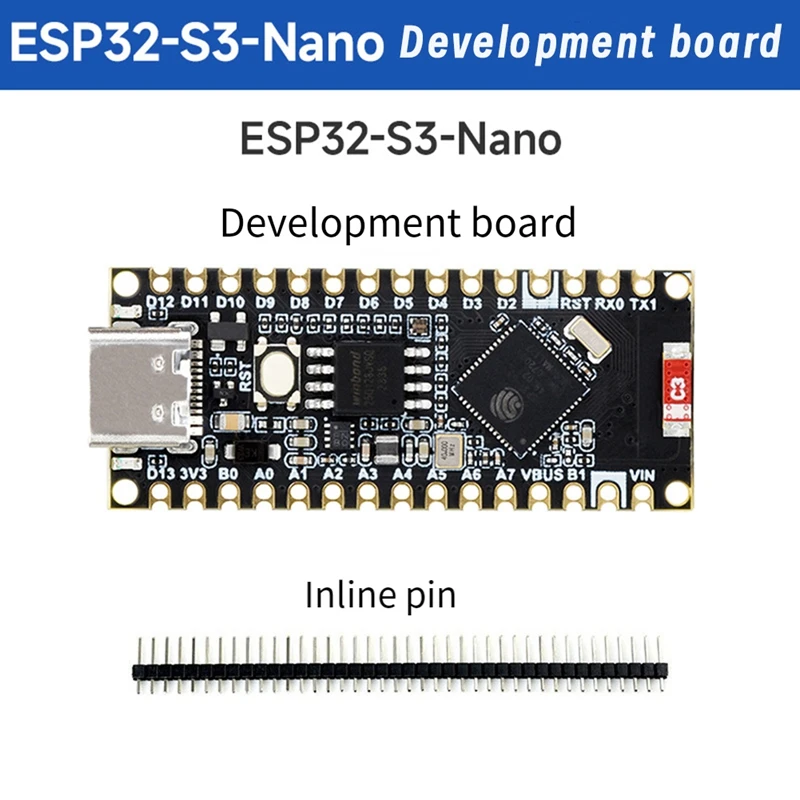 

ESP32 S3 нано плата разработки ESP32-S3R8 Chip совместимая с Arduino Nano ESP32 для Iot или Micro-Python легкая установка