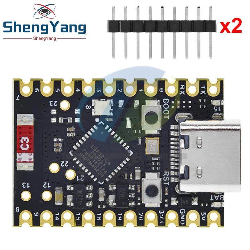 TZT ESP32-C6 SuperMini Development Board Microcontroller Programming Learning Controller Core Board