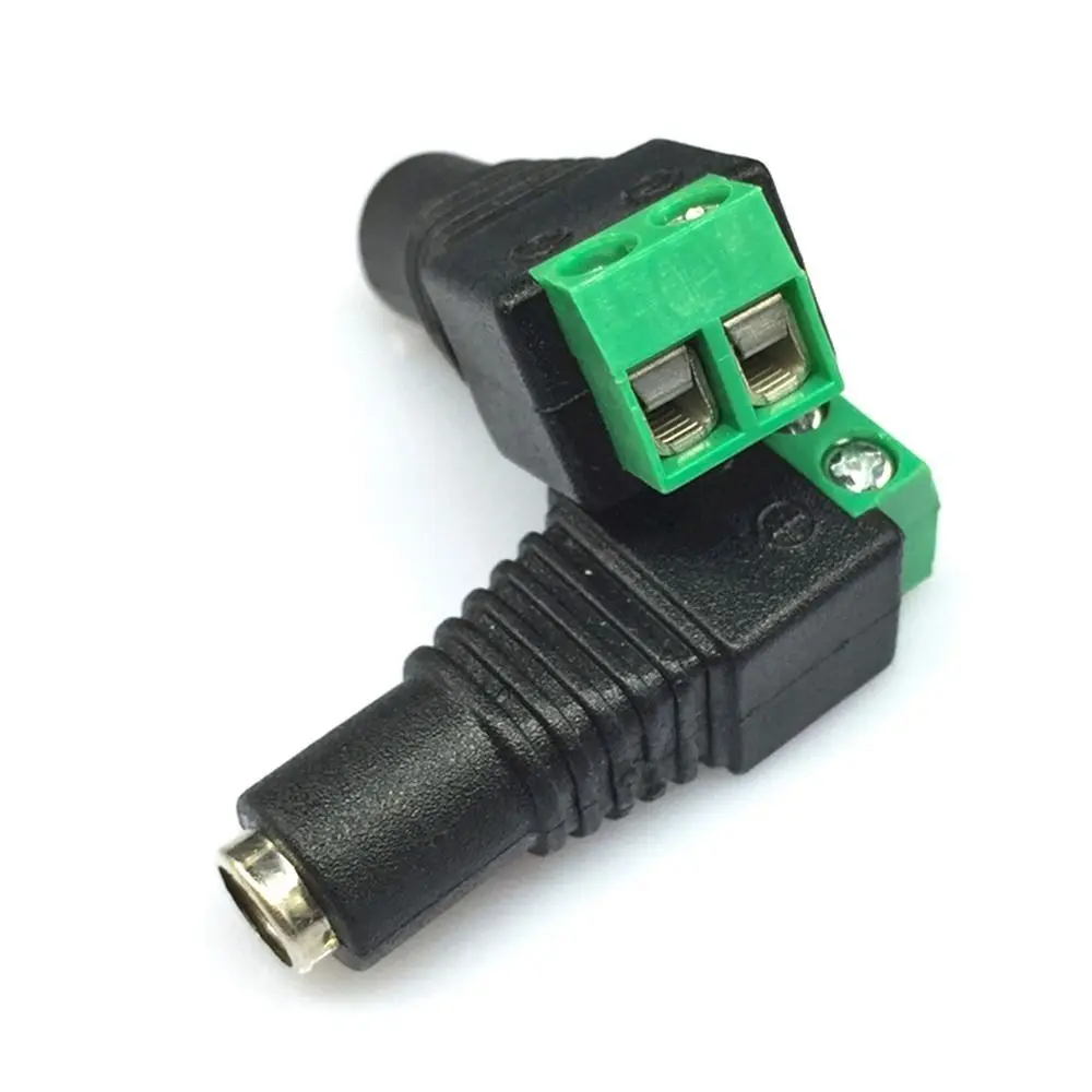 

10Pcs Barrel DC Power Plug Adapter 2.1*5.5mm Single Color Plug Jack Connector for CCTV Camera LED Strip Supply 12V Male Female