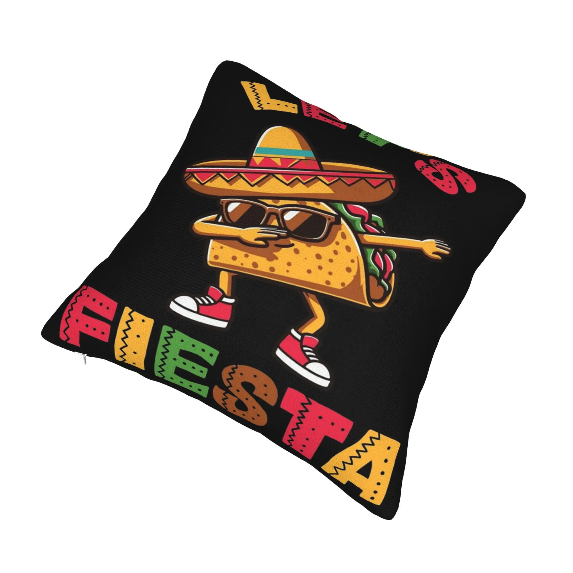 Decorative Pillow Covers Let's Fiesta Cinco De Mayo  Stuff Home  Throw Pillow Case Cover Square Multi Size