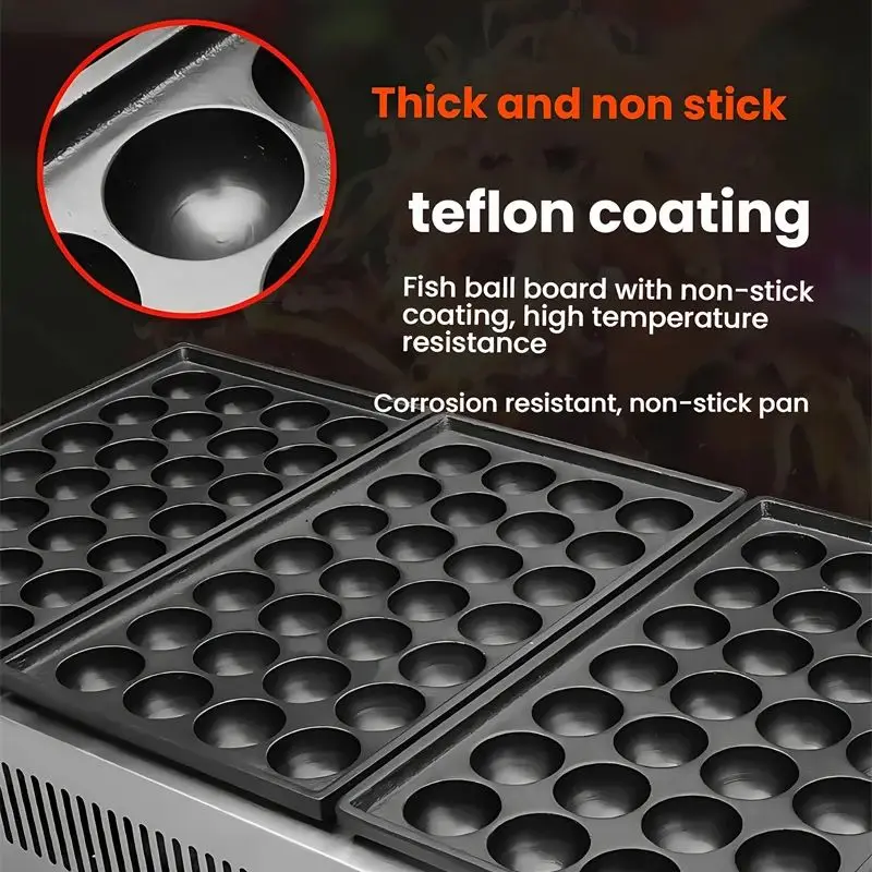 문어 미트볼 타코야키 문어 굽는 기계 논스틱 조리 표면 와플 메이커 기계 상업용 전기 계란 퍼프